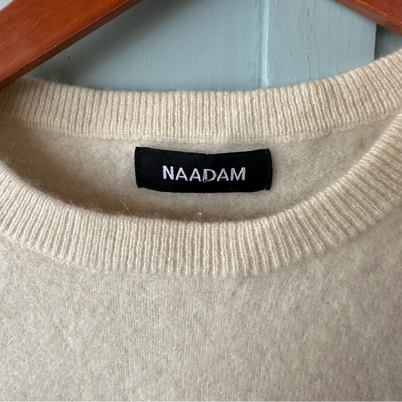NAADAM Cream Crewneck Sweater - Picture 3 of 7